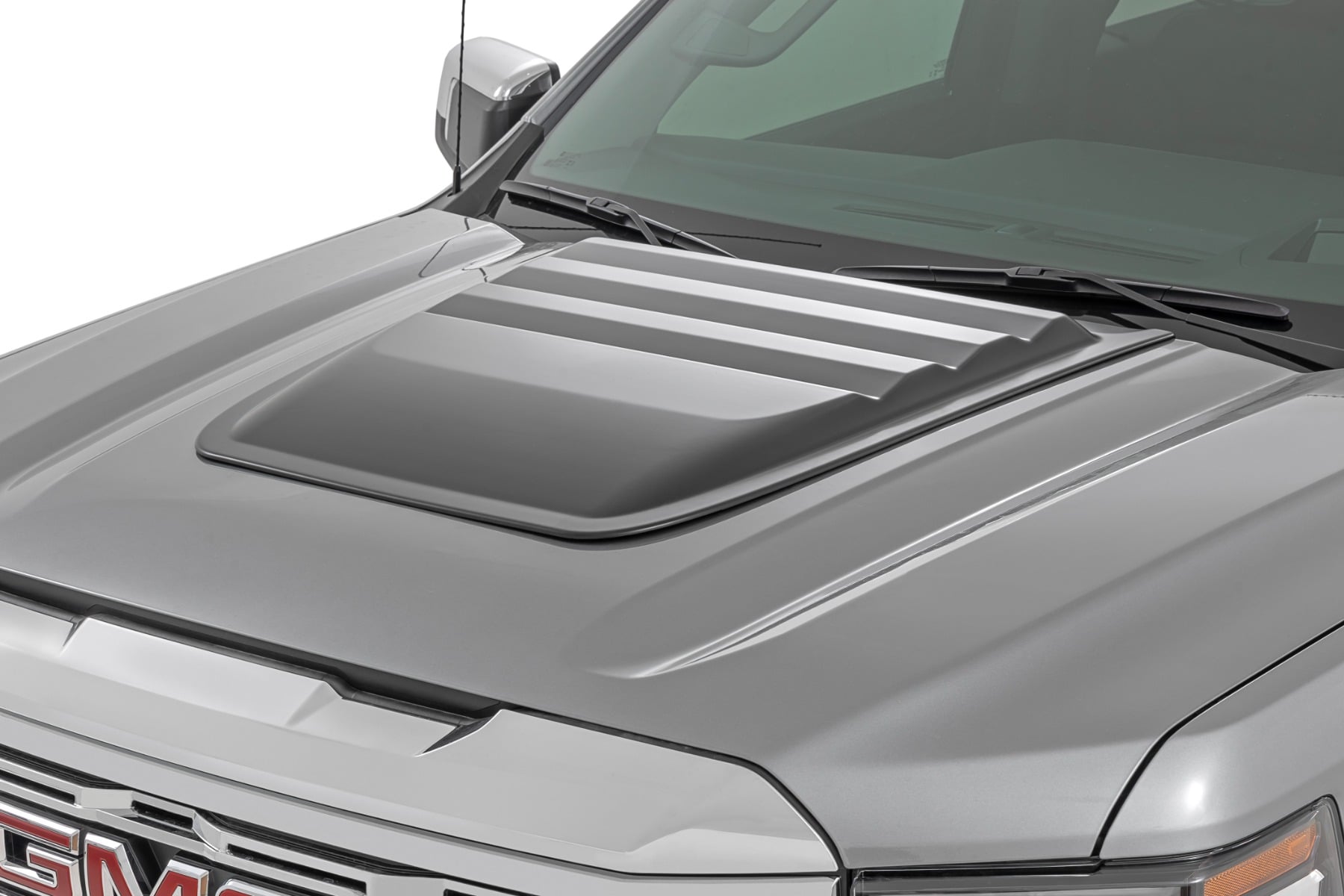 Hood Scoop | GAZ Summit White | GMC Sierra 1500 2WD/4WD (2019-2026)