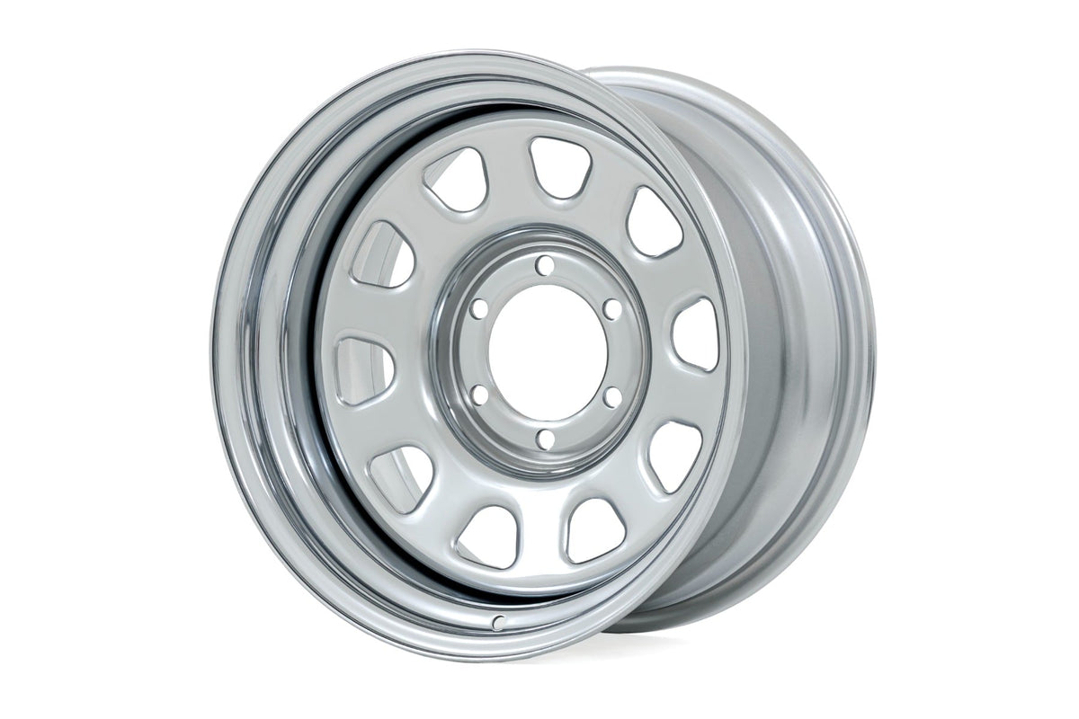 Steel Wheel | Chrome | 17x9 | 6x5.5 | 4.25 Bore | -12