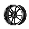 ABL23 20X10.5 5X112 G-BLK CHR LIP 38MM