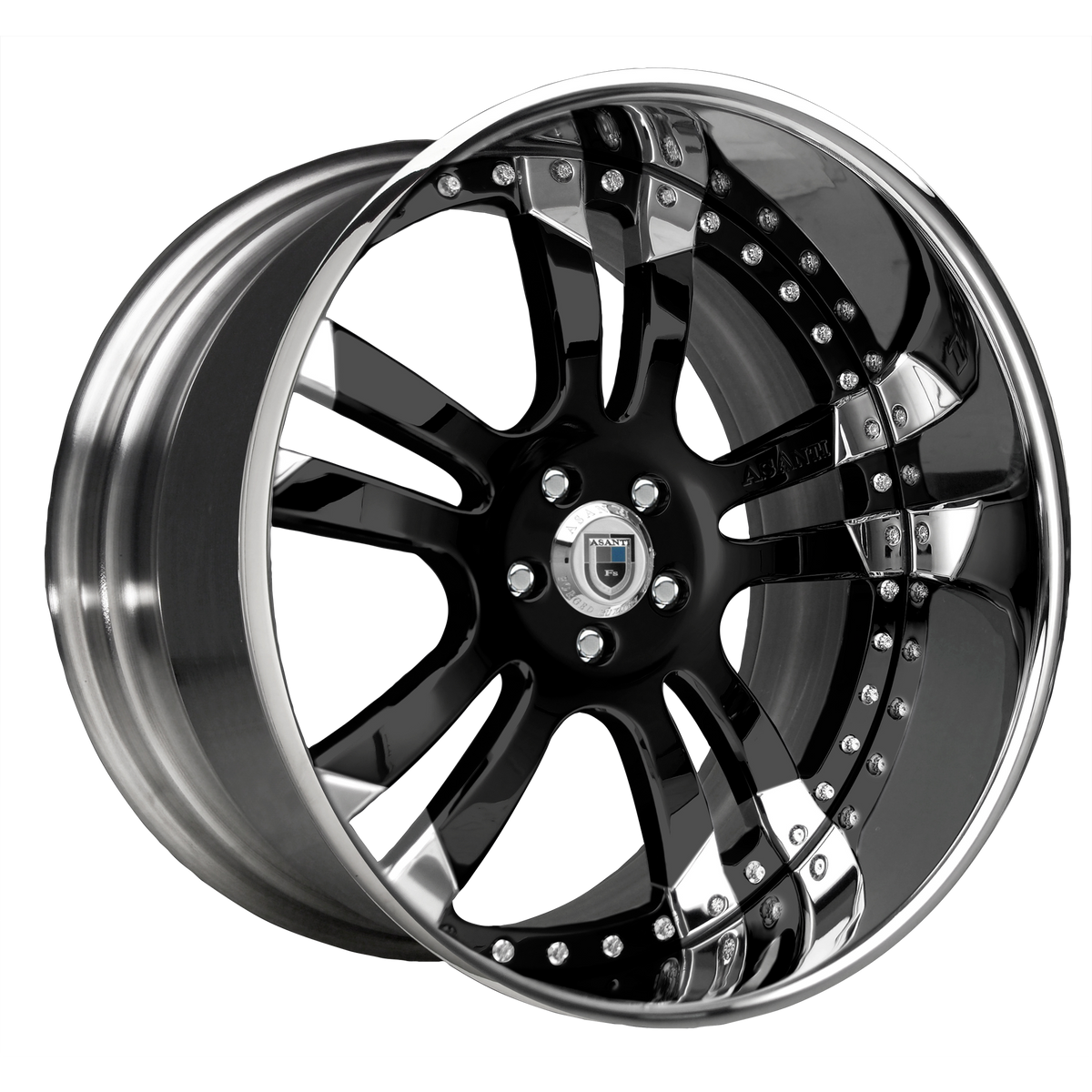 AF142 3PC. 19X8.5 5X108 +35 BLACK