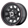 AR767 D WINDOW 16X8 6X5.5 G-BLK +12MM