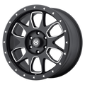 AX196 20X9 6X5.5 +45 100.5CB S-BLK/MILL