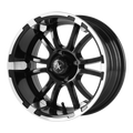 SIXER UTV 14X6.5 MACH G-BLACK -20MM