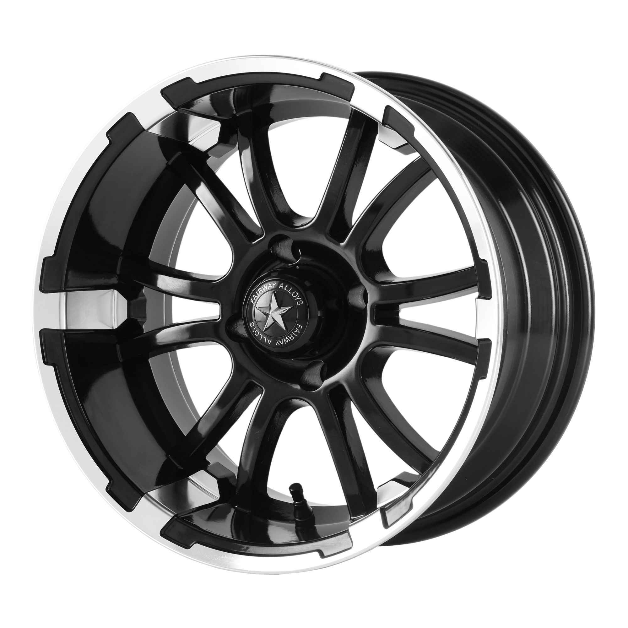 SIXER UTV 14X6.5 MACH G-BLACK -20MM