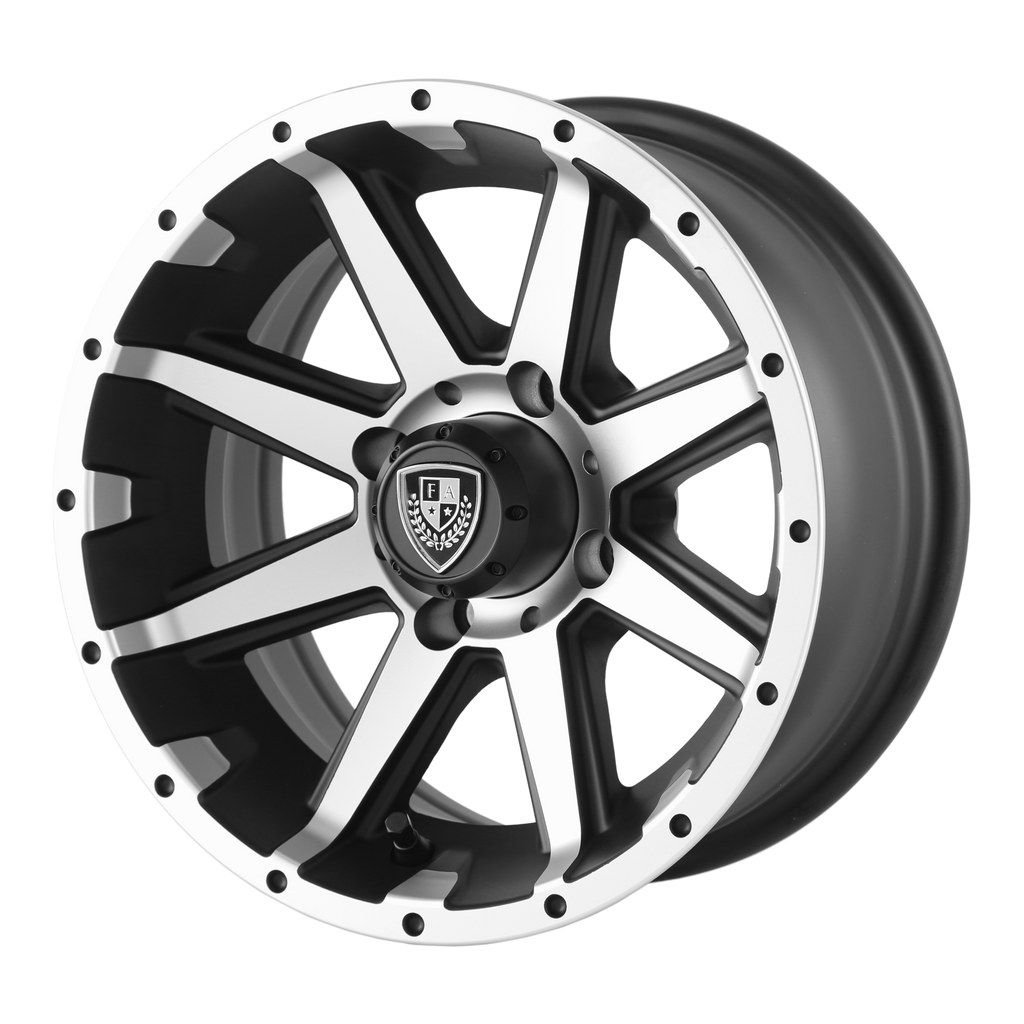 REBEL UTV 12X6 MACH MATTE BLACK -23MM