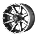 REBEL UTV 12X6 MACH MATTE BLACK -23MM