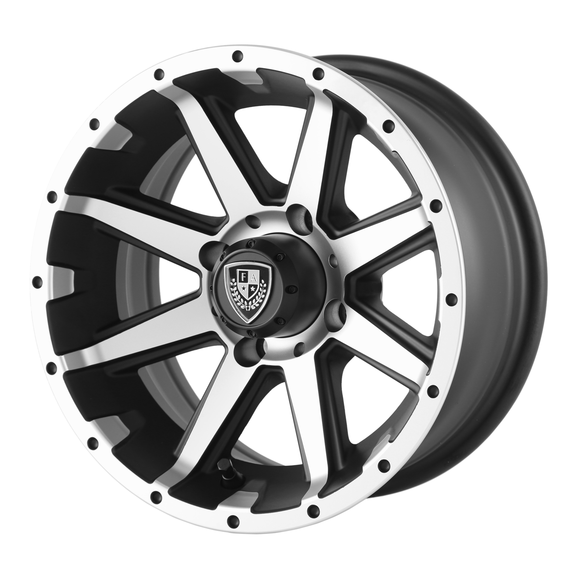 REBEL UTV 12X6 MACH MATTE BLACK -23MM