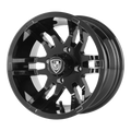 FLEX UTV 12X6 GLOSS BLACK -23MM