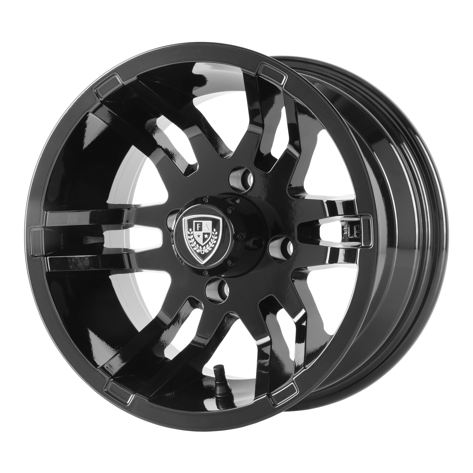 FLEX UTV 12X6 GLOSS BLACK -23MM