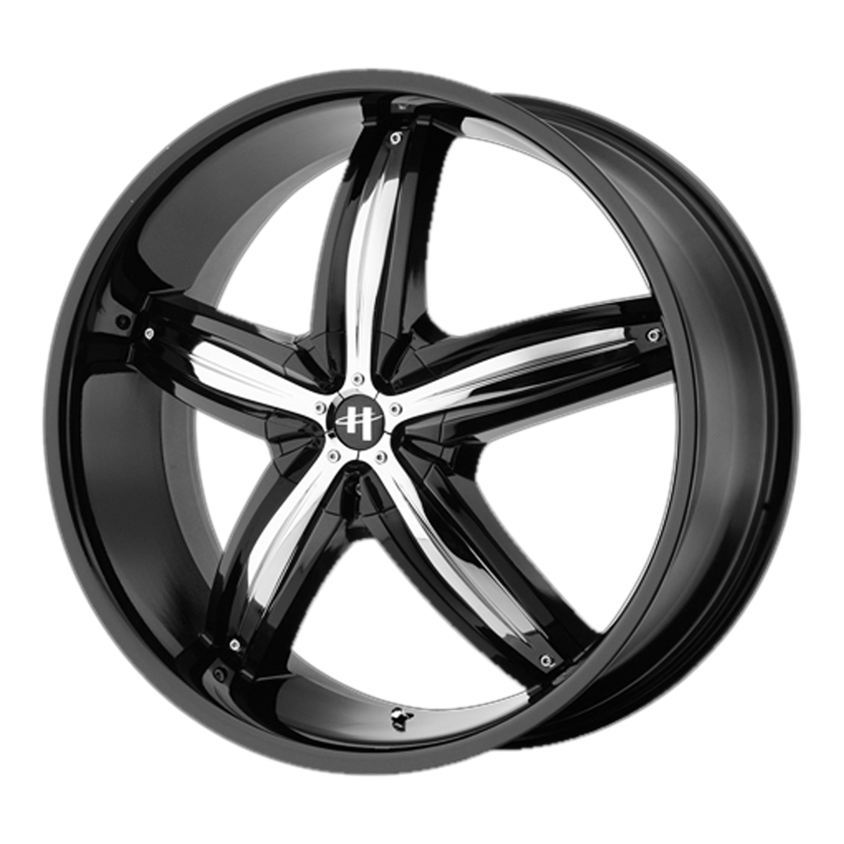 HE844 22X8.5 98-127 G-BLK/CHR +45MM
