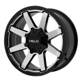 HE909 20X9 8X6.5 G-BLK MACH 0MM
