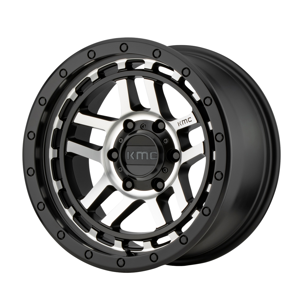 KM540 18X8.5 6X135 S-BLK MACH 00MM