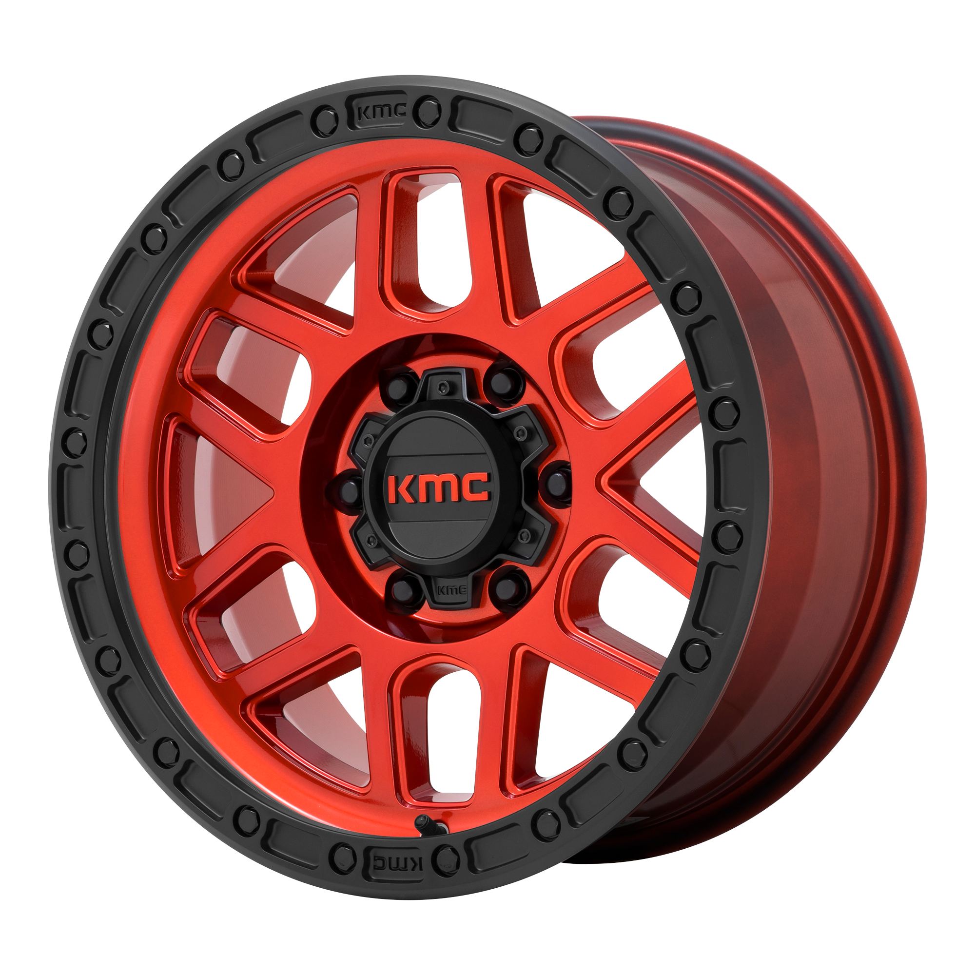 KM544 18X9 8X180 C-RED BLK-LP 18MM