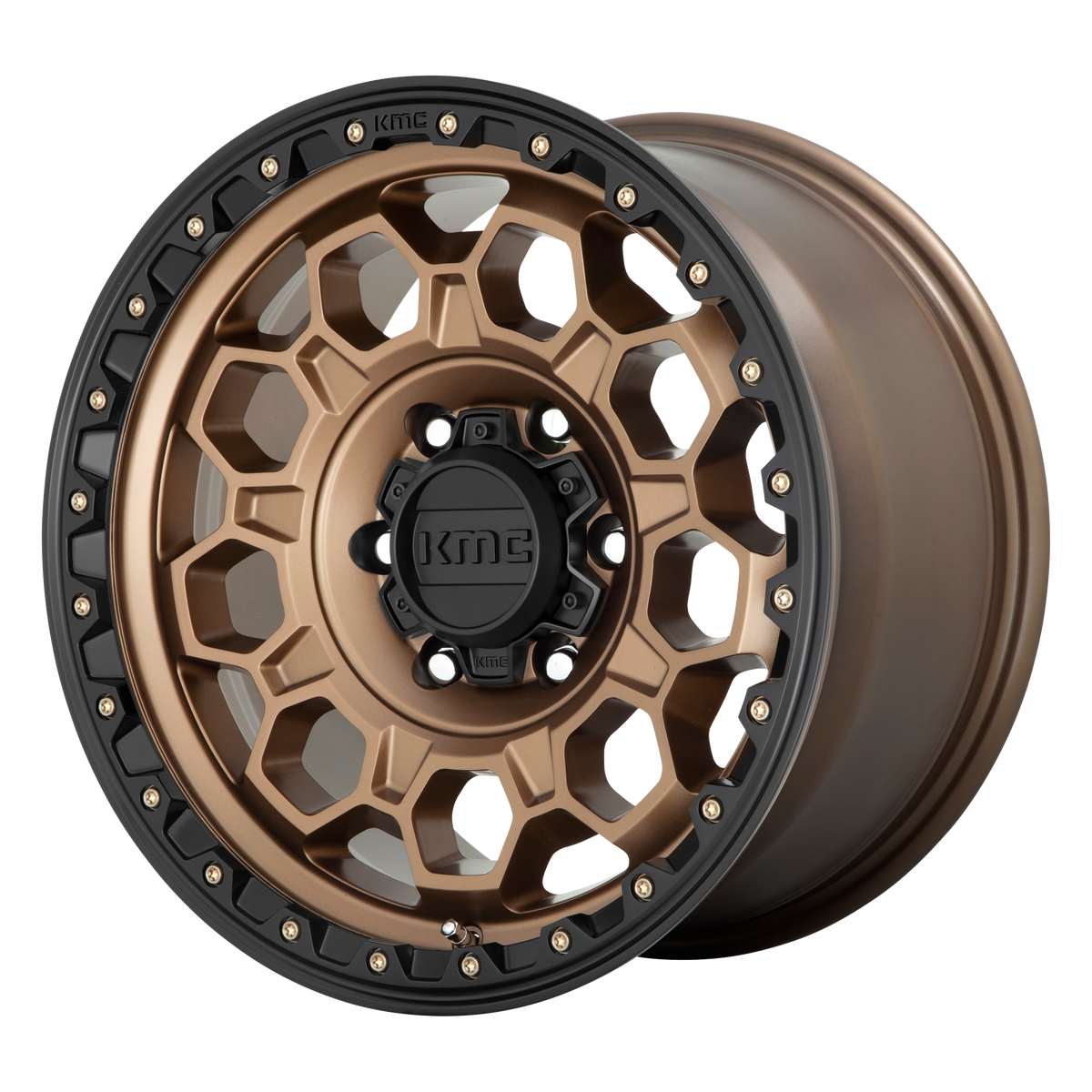 KM545 17X8 5X4.25 M-BRZ BLK LP 38MM