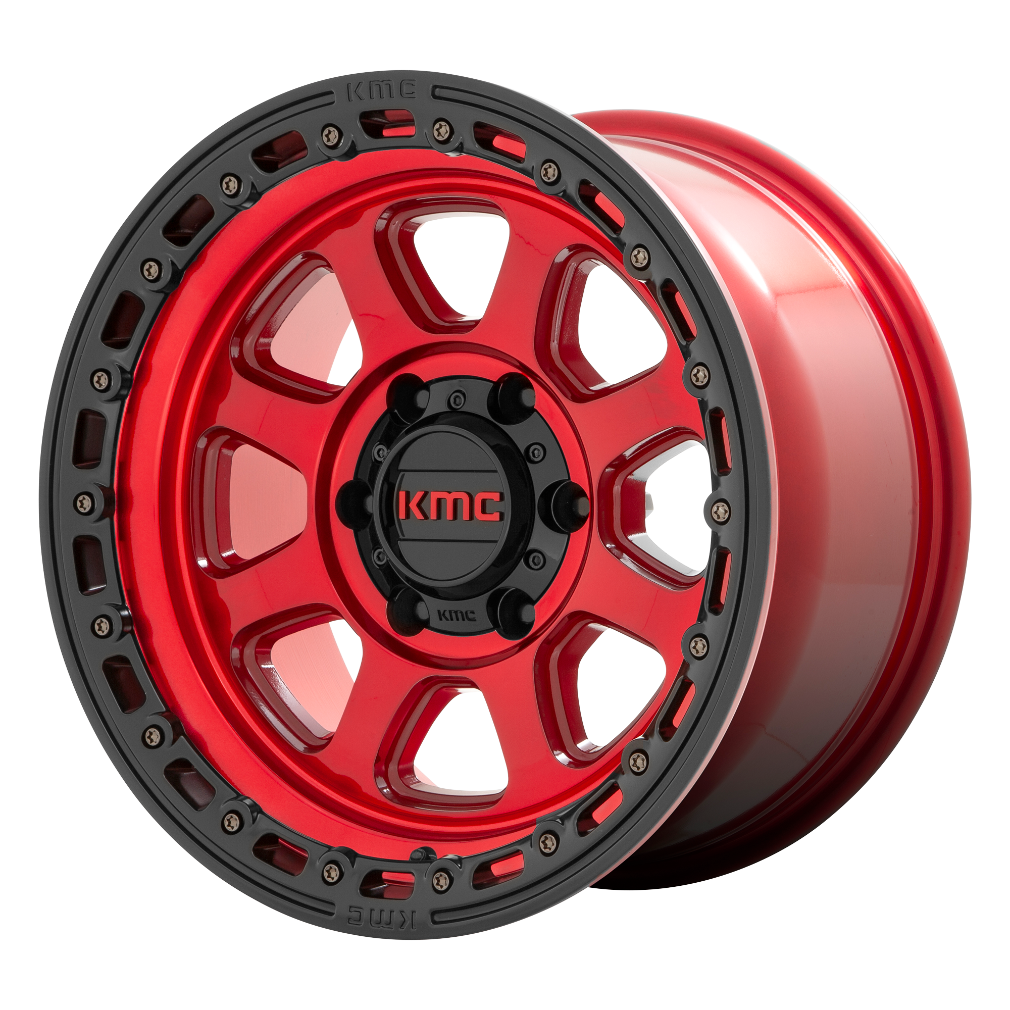 KM548 17X9 5X5.0 C-RED BLK-LP -12MM