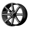 KM651 SLIDE 22X9.5 6X4.5/5.5 G-BLK +15MM