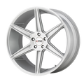 KM711 20X10.5 5X4.5 BRUSHED SLV 35MM
