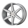 KM712 22X9.5 5X120 BRUSHED SLV 30MM