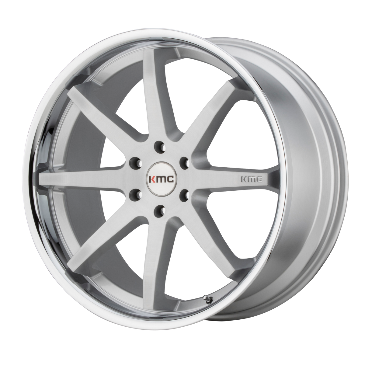 KM715 20X9 6X5.5 BRUSH SLV CHR LIP 30MM