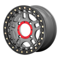 RECON UTV BL 15X7 4X156 G-MTL BLK-RG +38