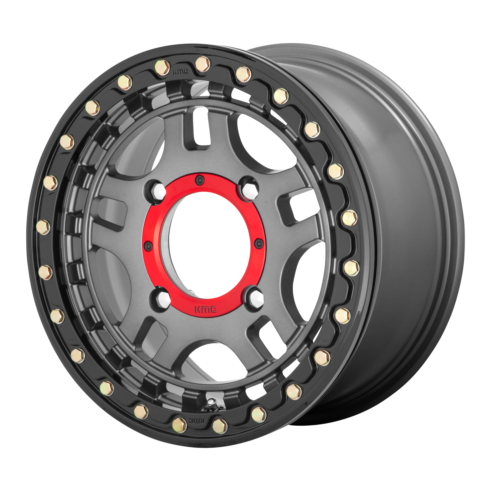 RECON UTV BL 15X7 4X156 G-MTL BLK-RG +38