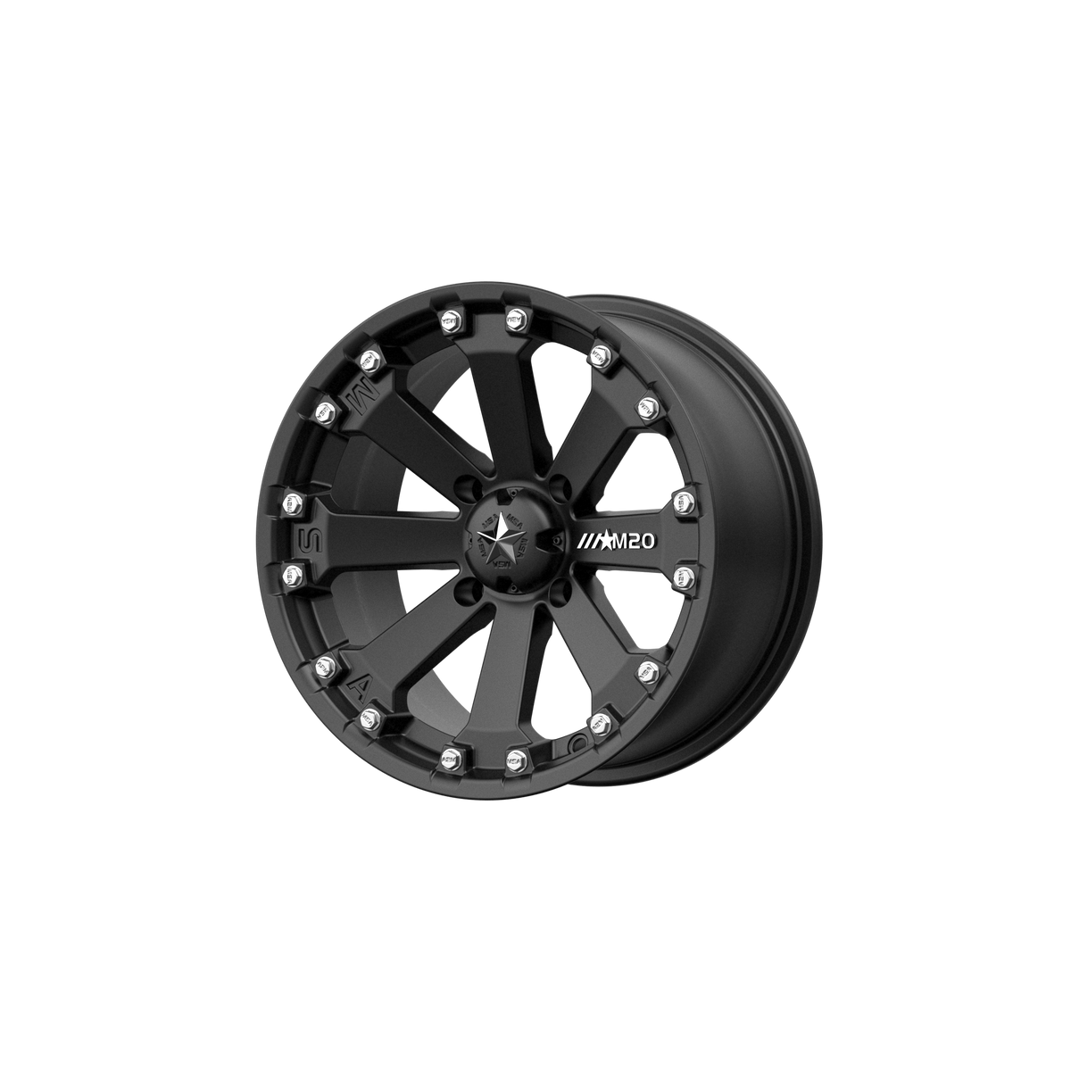 KORE UTV 14X7 4X115 MATTE BLACK 00MM