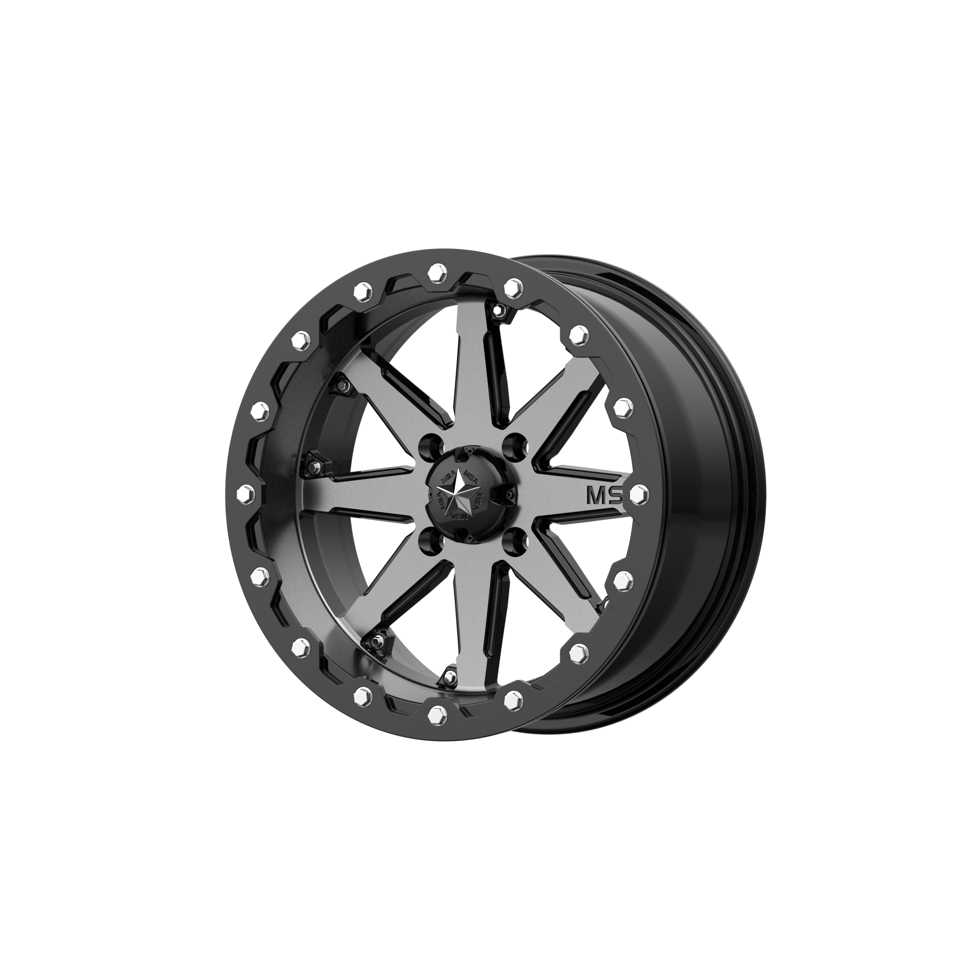 LOK UTV 16X7 4X156 CHARCOAL TINT 00MM