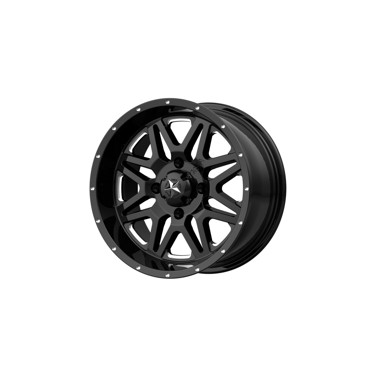VIBE UTV 14X7 4X110 MILLED G-BLACK 00MM