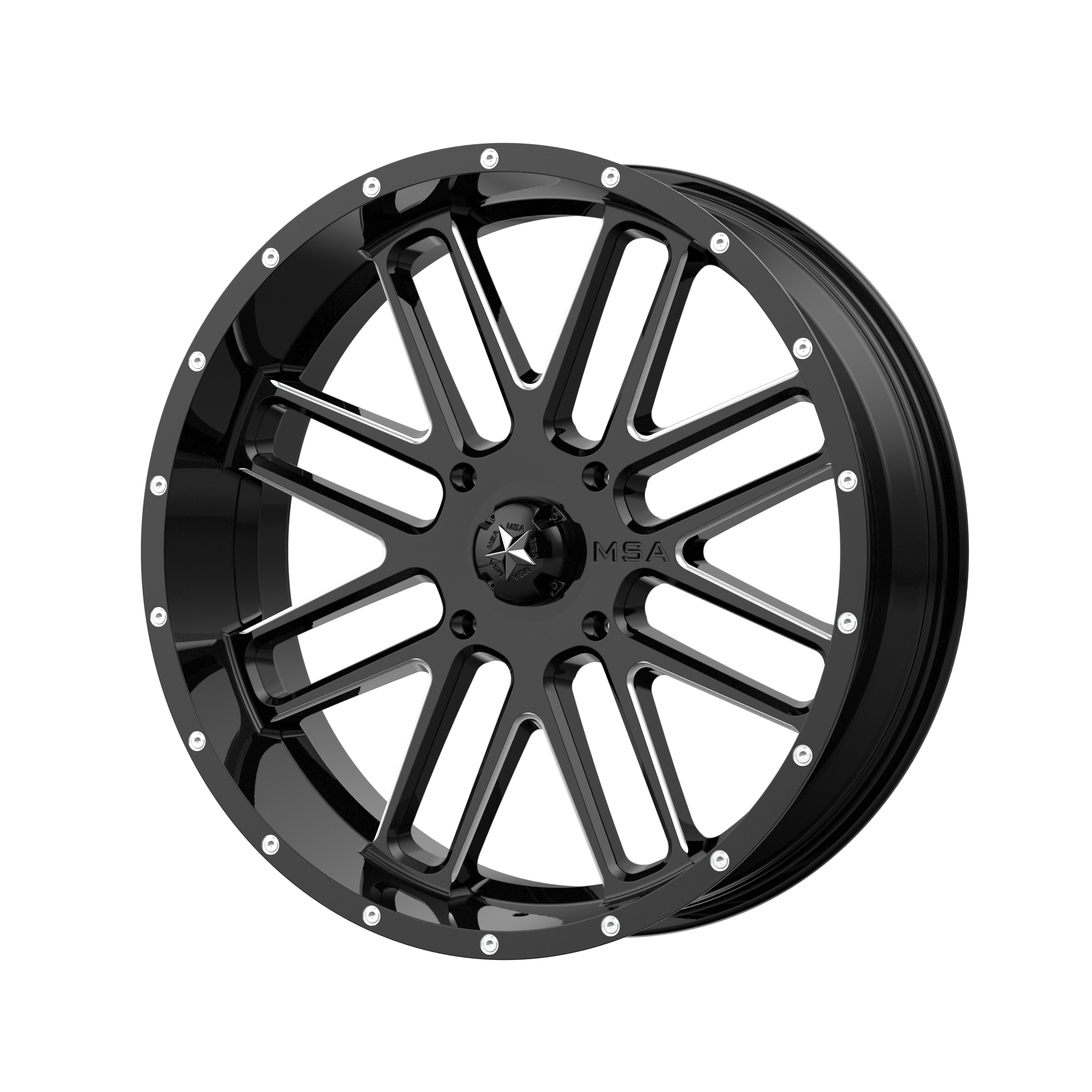 BANDIT UTV 20X7 4X137 G-BLK MILL 00MM