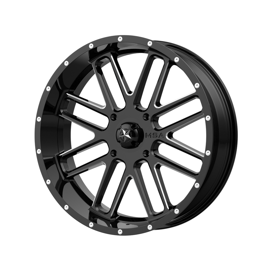 BANDIT UTV 18X7 4X156 G-BLK MILL 00MM