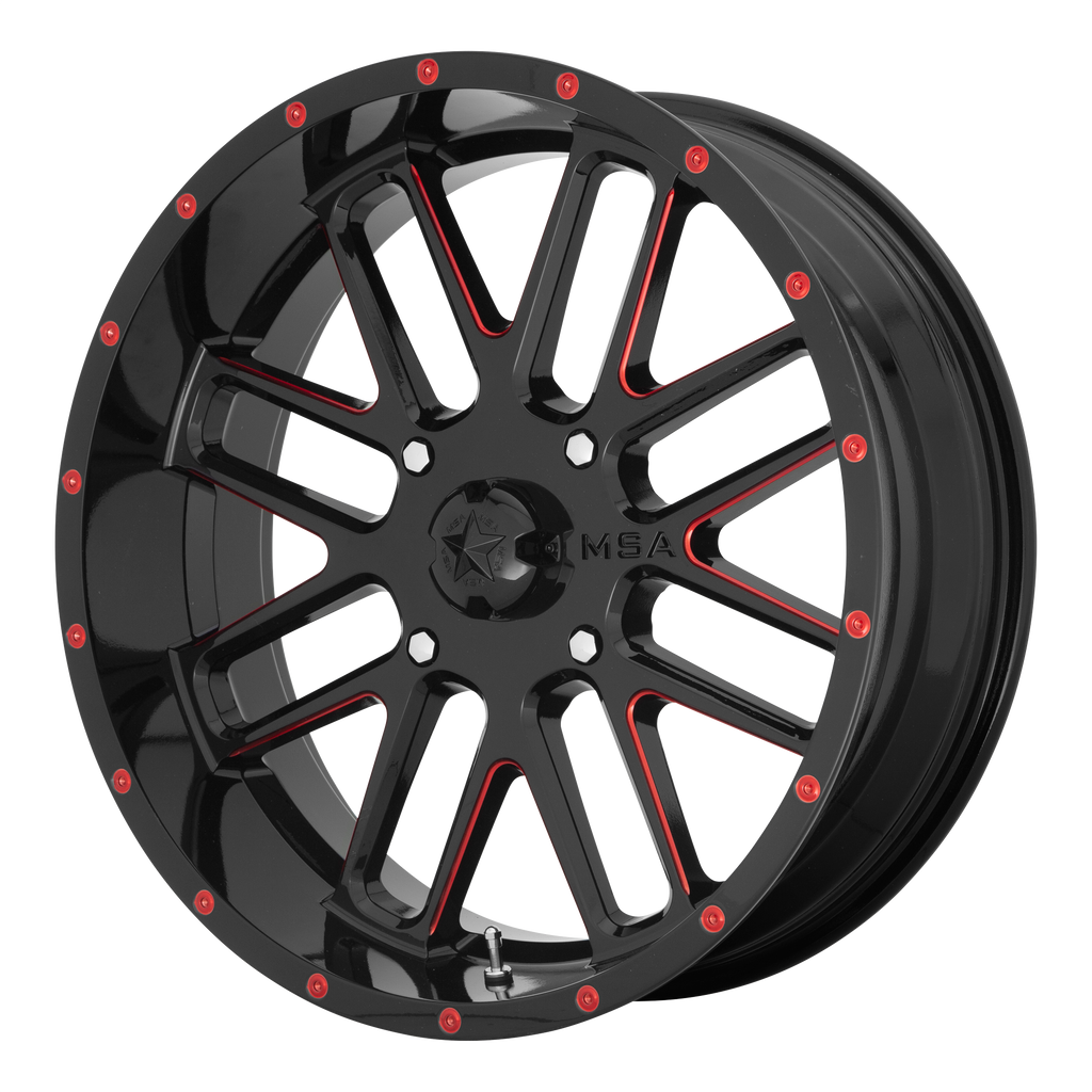 BANDIT UTV 22X7 4X137 G-BLK MILL RTCC 00