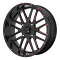 BANDIT UTV 22X7 4X137 G-BLK MILL RTCC 00