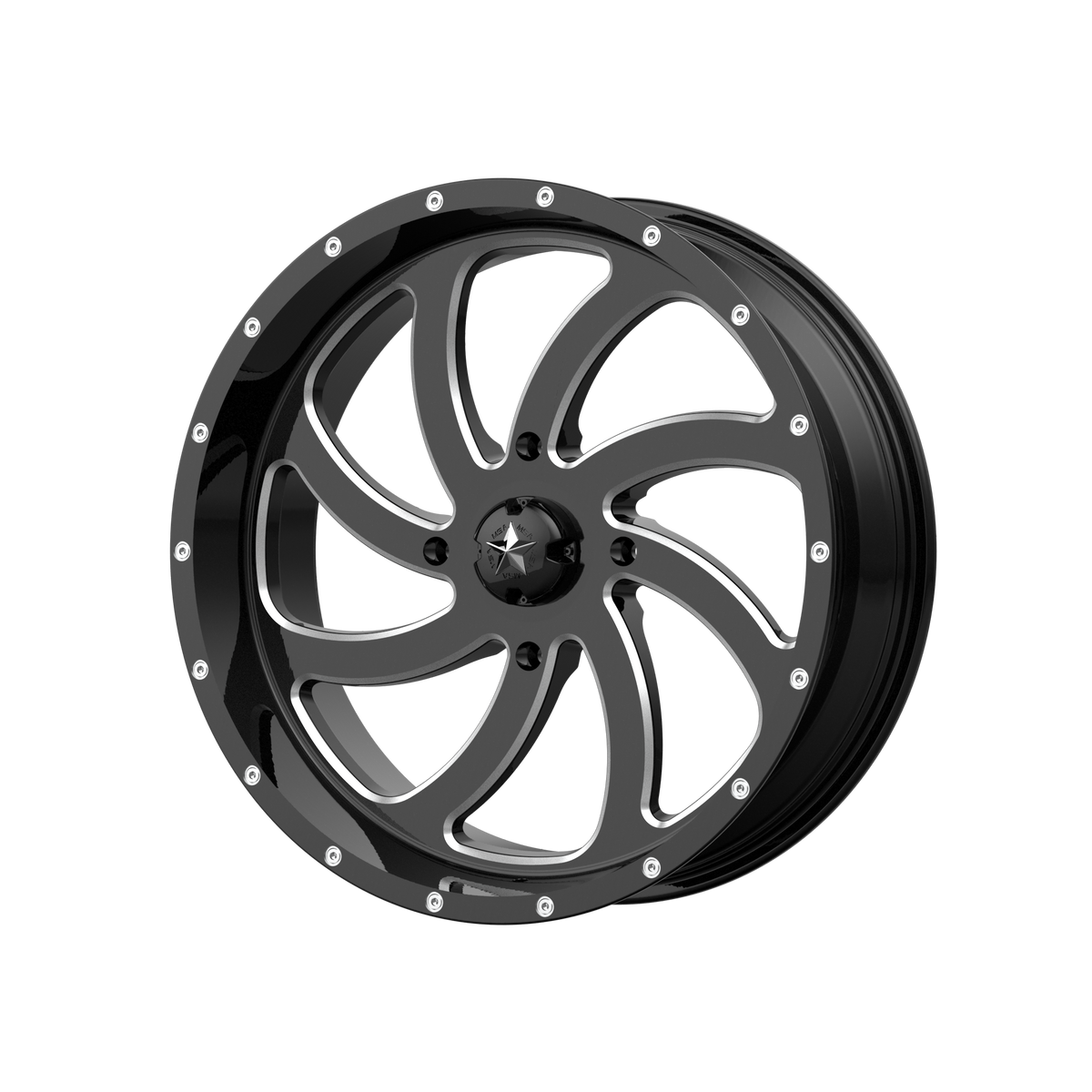 SWITCH UTV 20X7 4X137 G-BLK MILL 00MM