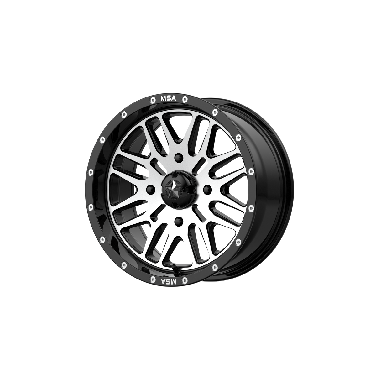 BRUTE UTV 16X7 4X156 G-BLK MACH 10MM