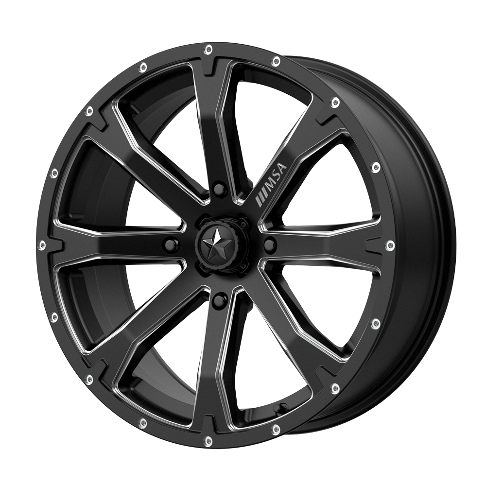 BOUNTY UTV 15X7 4X110 S-BLK MILL 10MM