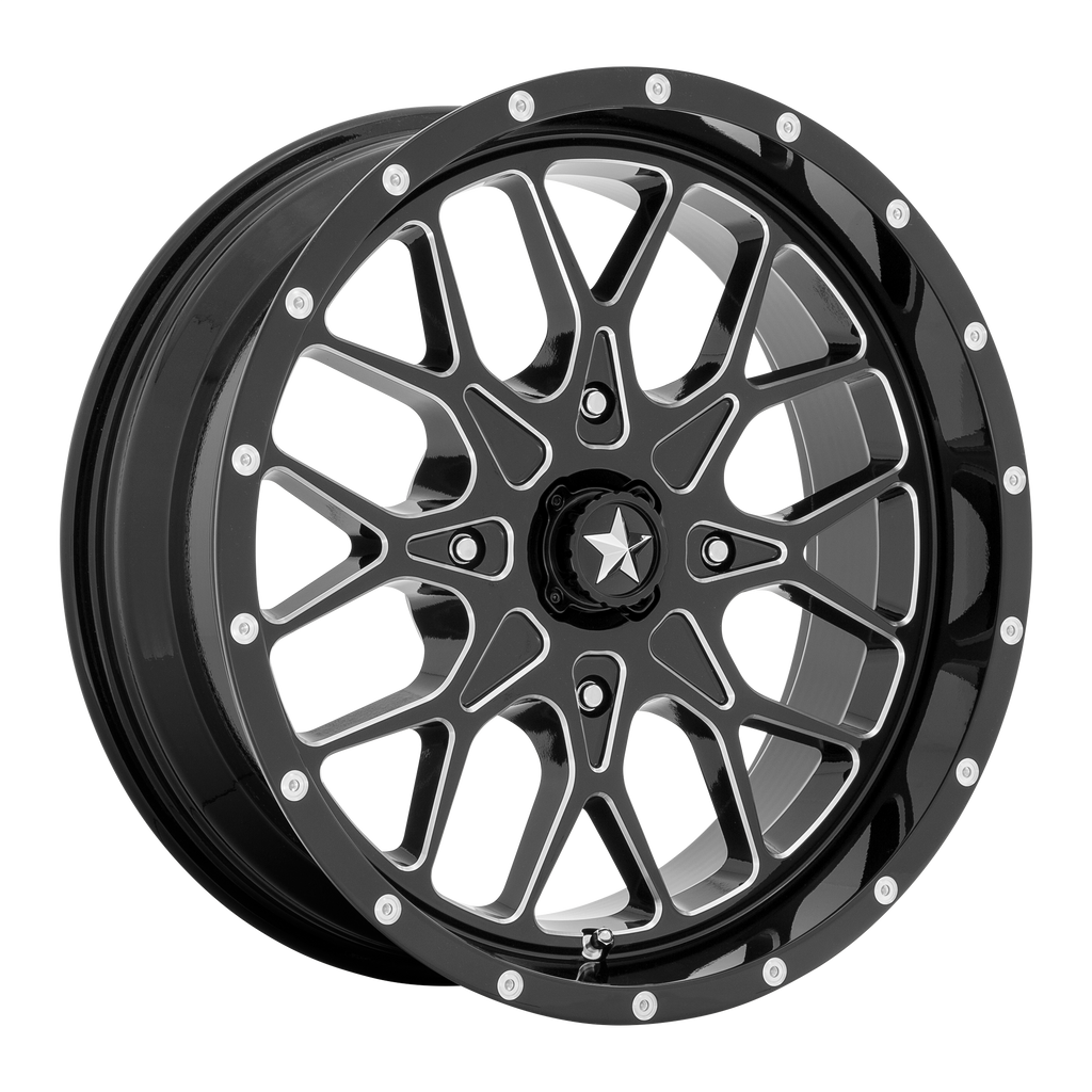PORTAL UTV 22X7 4X137 112 G-BLK-MILL +0