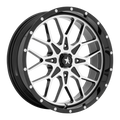 PORTAL UTV 22X7 4X156 115 G-BLK-MACH +0