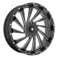 BLADE UTV 18X7 4X156 115 G-BLK-MILL +0