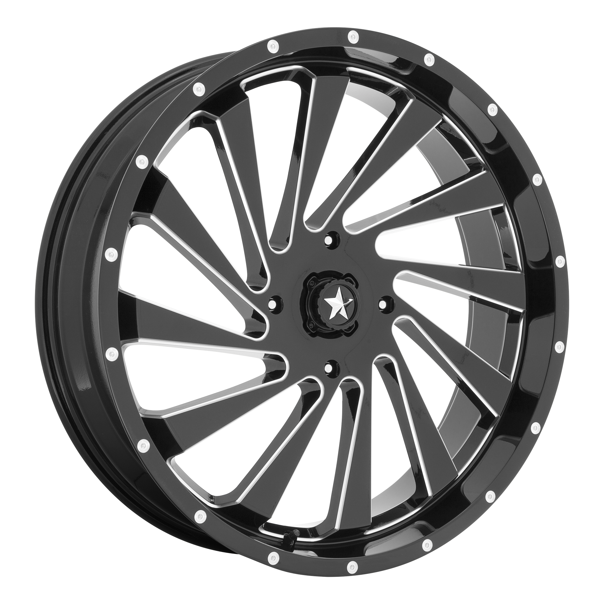 BLADE UTV 18X7 4X137 112 G-BLK-MILL +0