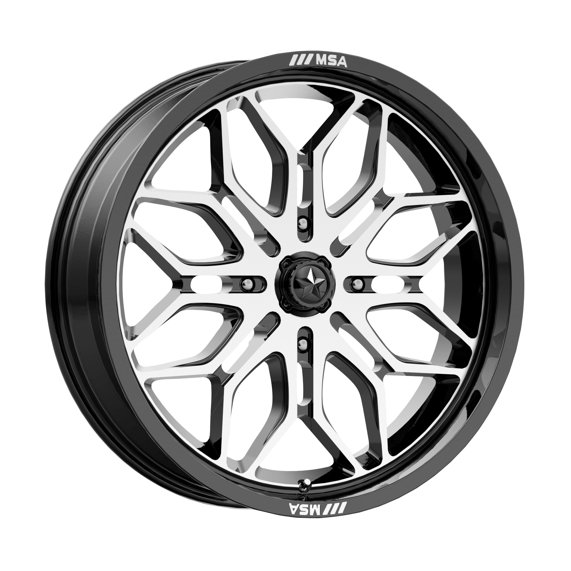 SNIPER UTV 22X7 4X156 115 G-BLK-MACH +10