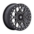 PORTAL UTV BL 15X6 4X156 G-BLK MILL +38