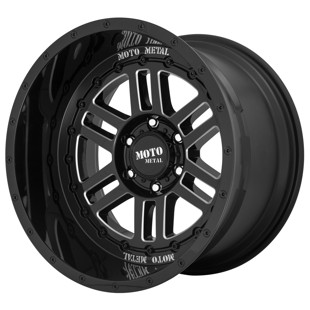 MO800 20X10 6X135 G-BLK MILL -18MM