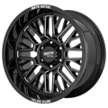 MO802 22X10 6X5.5 G-BLK MILL -18MM