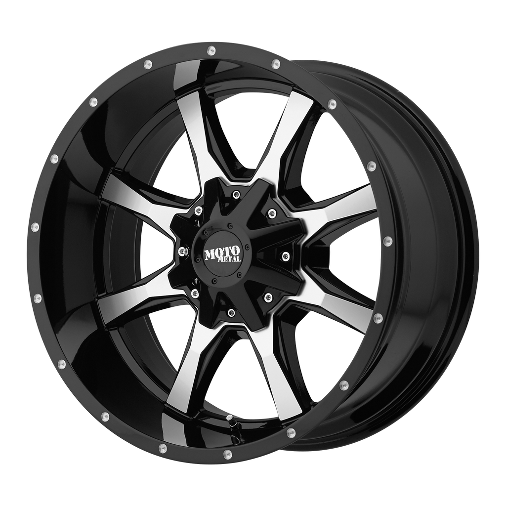 MO970 17X9 8X170 MACH G-BLK -12MM