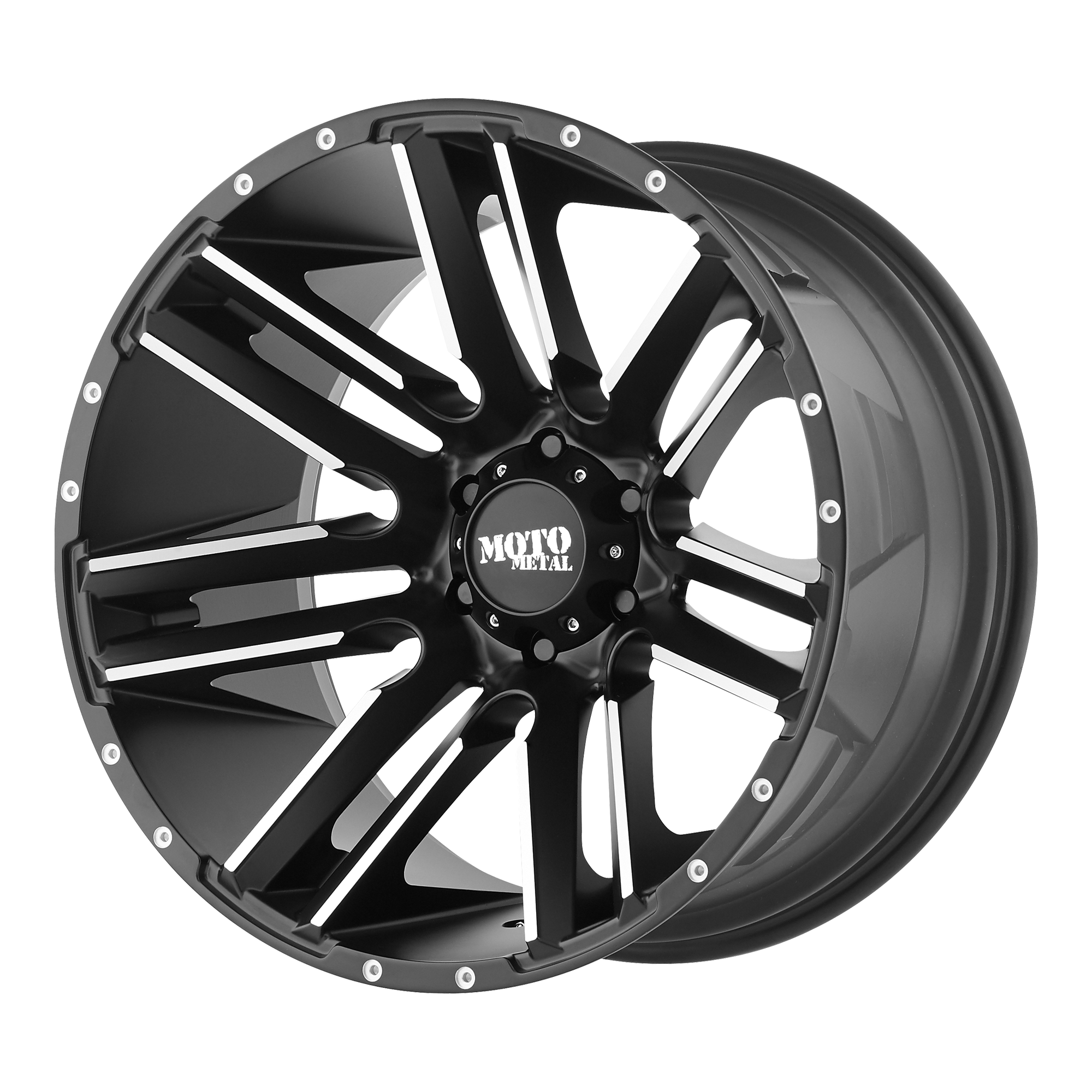 MO978 20X9 6X135 S-BLK MACH 18MM