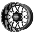 MO986 22X12 5X5.0/5.5 G-BLK MACH -44MM