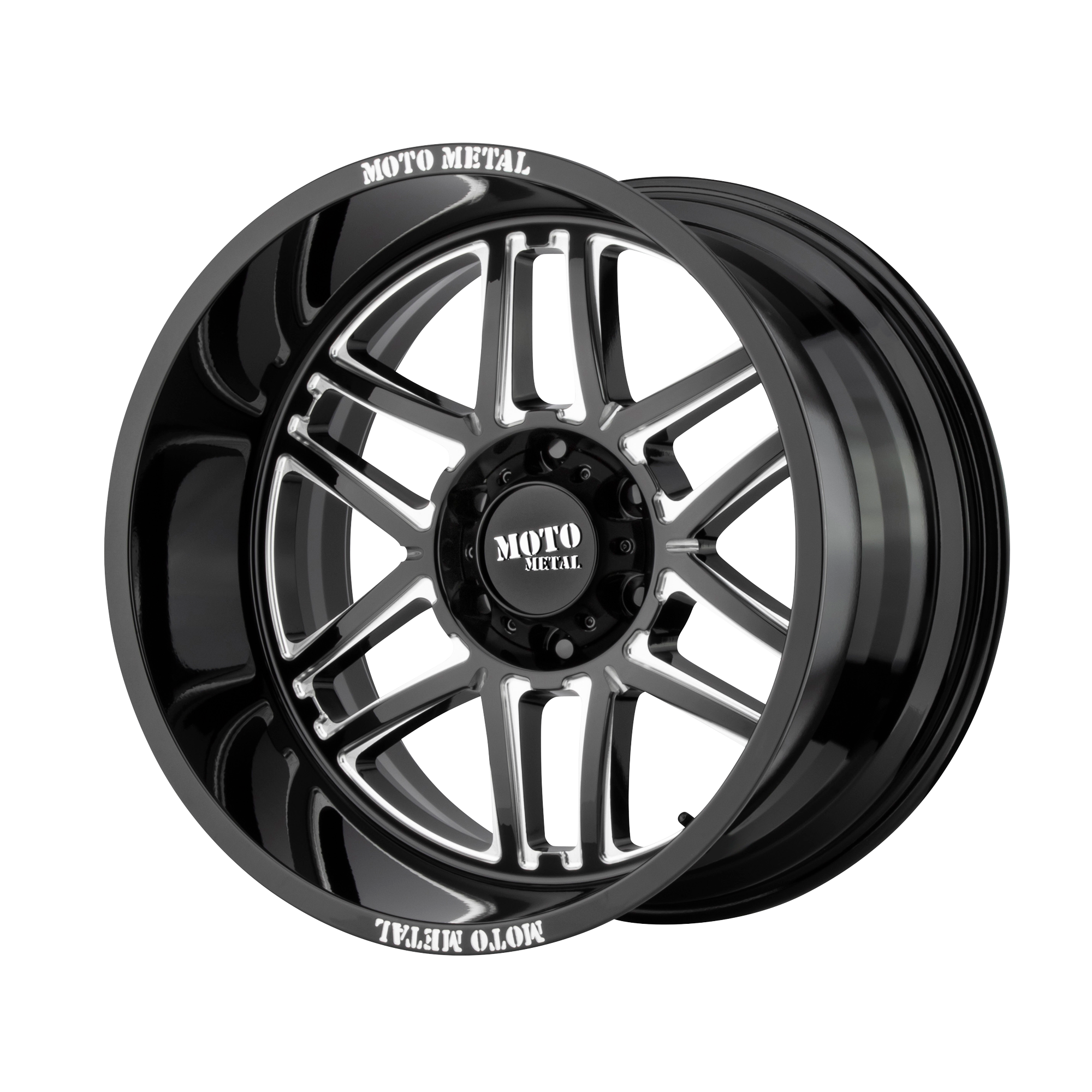MO992 22X10 5X5.5 G-BLK MILL -18MM