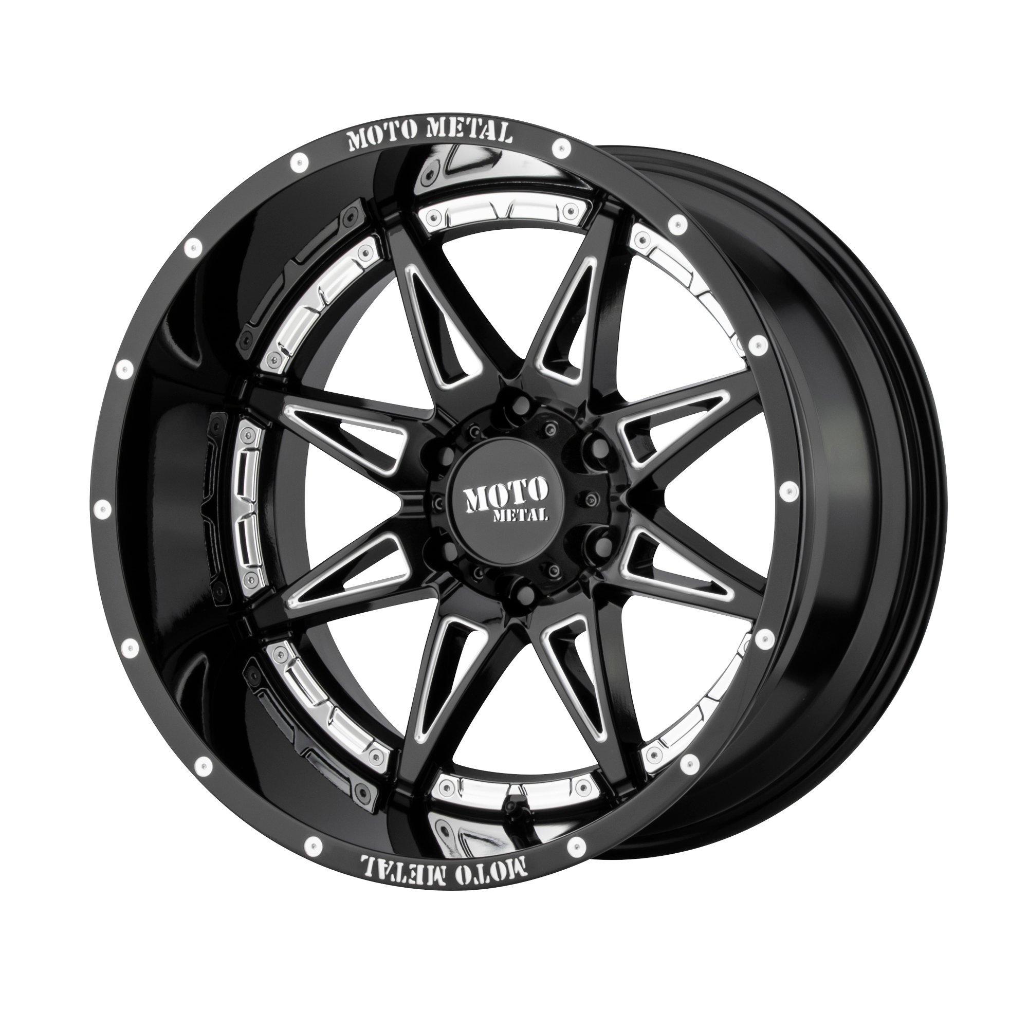 MO993 18X8.5 6X5.5 G-BLK MILL 18MM