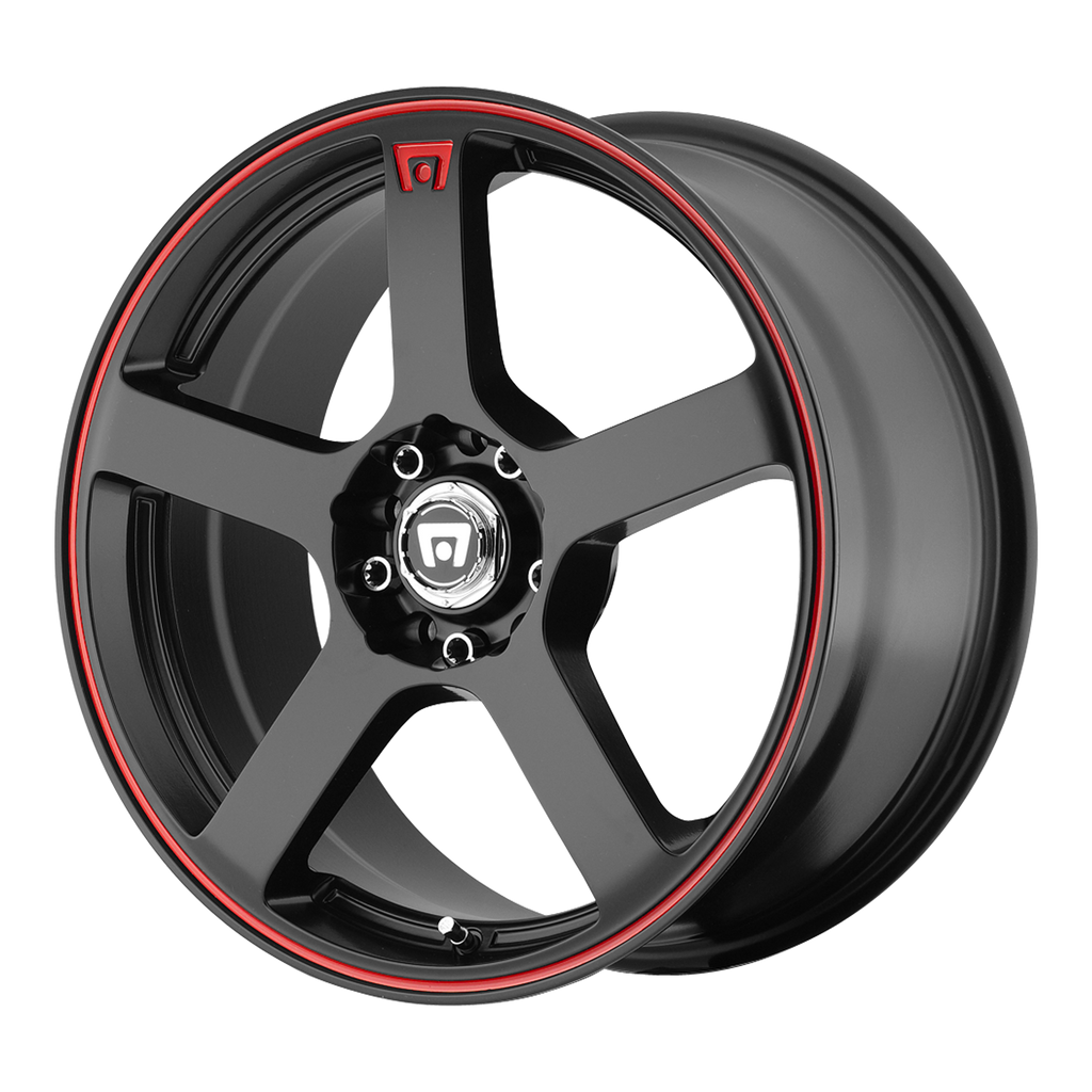 MR116 16X7 5X100/4.5 M-BLK/RED +40MM