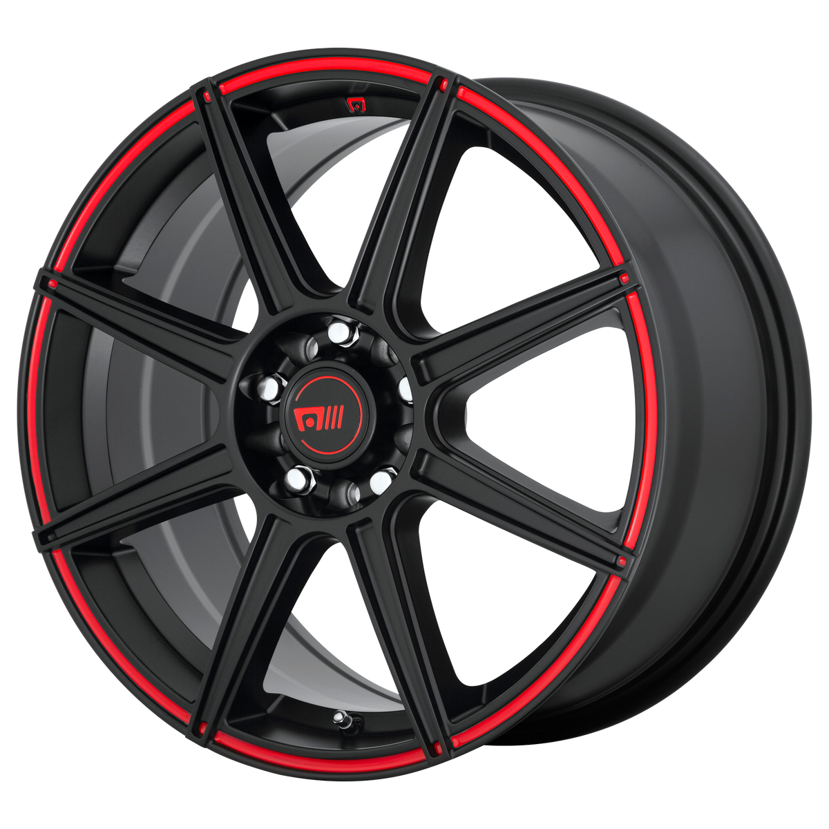 MR142 17X7 5X112/4.5 S-BLK RED 40MM
